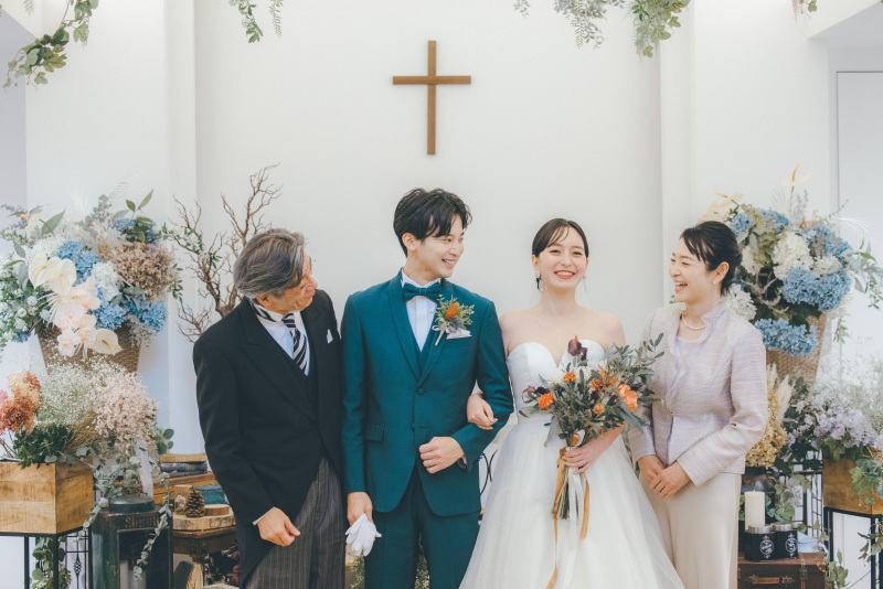 大切なご家族と一緒に記念撮影