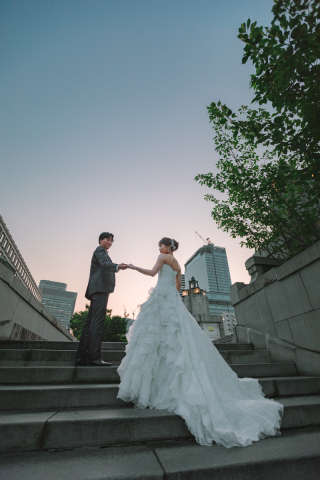 ワタベウェディング大阪フォトスタジオ_ナイトロケ