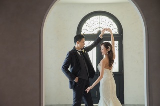 ワタベウェディング大阪フォトスタジオ_スタジオ撮影　ウェディングドレス