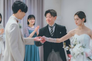 ワタベウェディング大阪フォトスタジオ_スタジオチャペル（リトル婚）