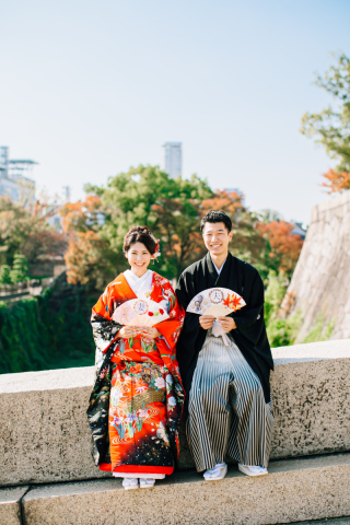 ワタベウェディング大阪フォトスタジオ_大阪城公園