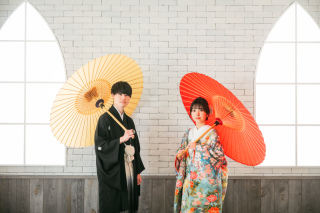 ワタベウェディング大阪フォトスタジオ_スタジオ撮影　色打掛