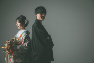 ワタベウェディング大阪フォトスタジオ_スタジオ撮影　色打掛