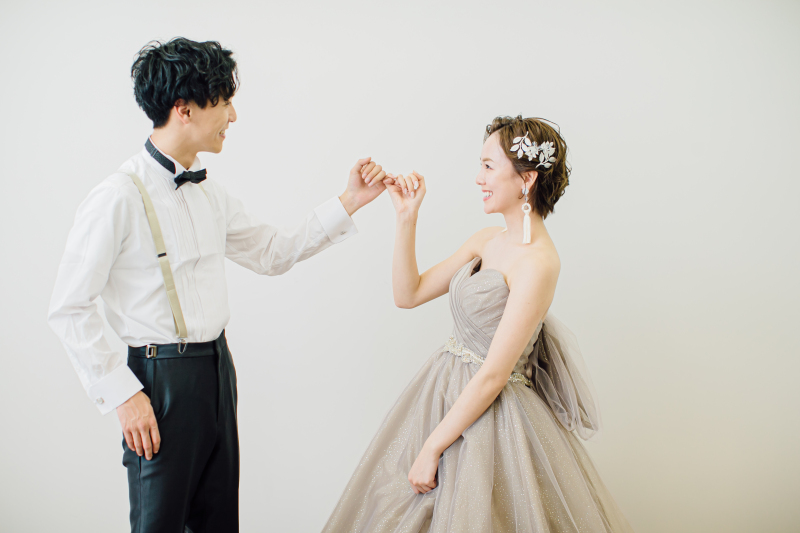 【和装&洋装どっちも着れる】撮影全データ+アルバム付き☆スタジオフォト スタンダードプラン(新婦衣裳3着)