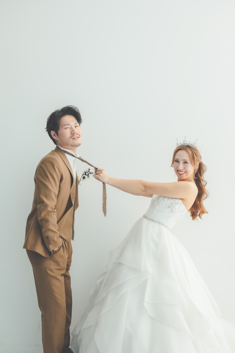しっかりとお2人らしいお写真も残せます◎