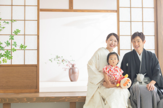 お子さんと和装もドレスも！
