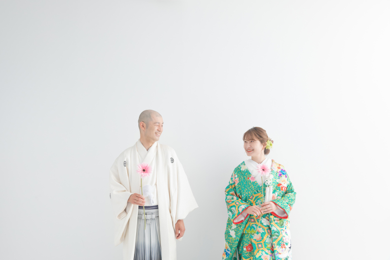 見つめあって笑顔で!