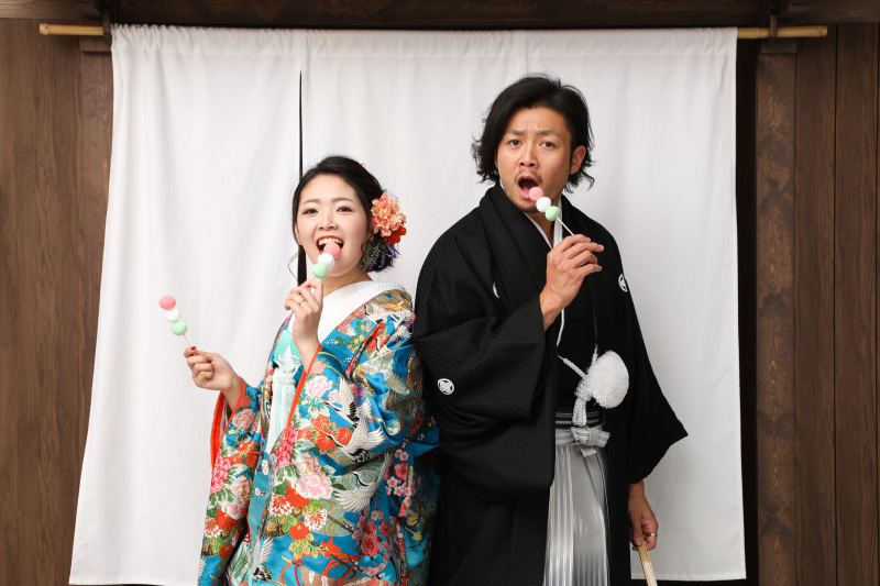 和装ならではのお団子ショット♪