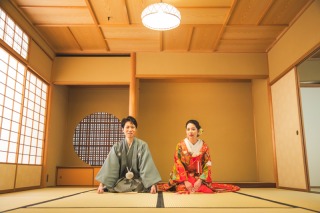 ワタベウェディング仙台フォトスタジオ_和装ロケ（六幽庵・緑水庵）