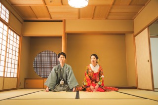 ワタベウェディング仙台フォトスタジオ_和装ロケ（六幽庵・緑水庵）