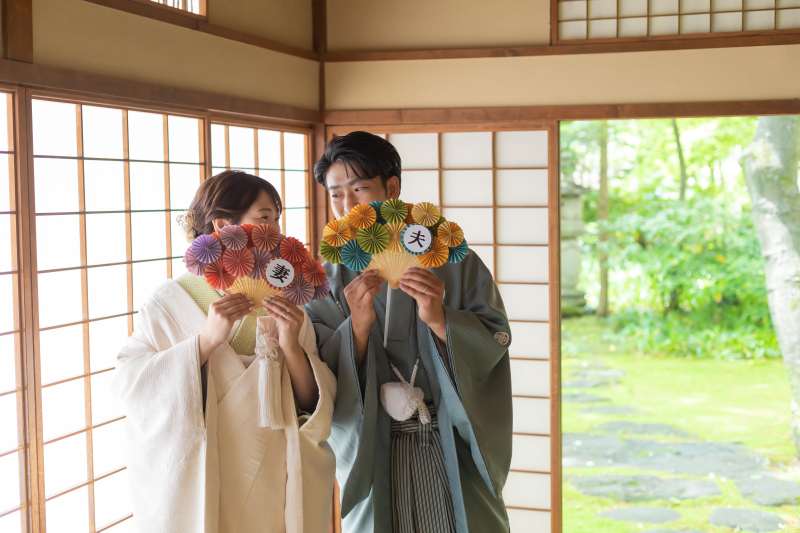 ★11月末までのご撮影で3万円オフ★緑水庵/秋ロケーションプラン(和装1着)