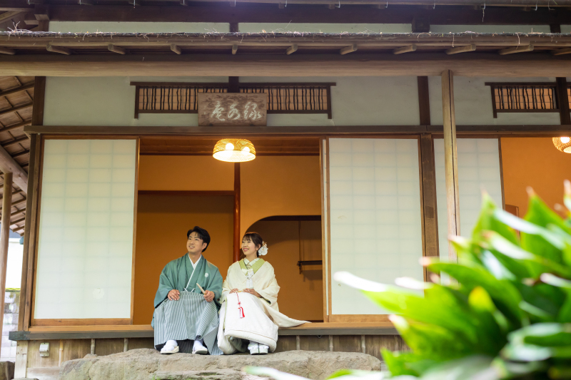 ★11月末までのご撮影で3万円オフ★緑水庵/秋ロケーションプラン(和装1着)