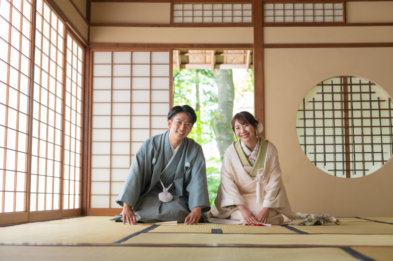 ★11月末までのご撮影で3万円オフ★緑水庵/秋ロケーションプラン(和装1着)