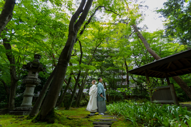 ★11月末までのご撮影で3万円オフ★緑水庵/秋ロケーションプラン(和装1着)