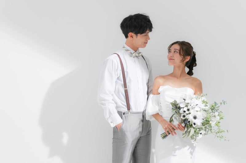 【選べる和装or洋装】撮影全データ+アルバム付き☆スタジオフォト スタンダードプラン(新婦衣裳2着)