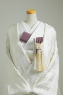 和装小物セット：紫小紋