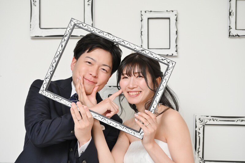 額縁に入って