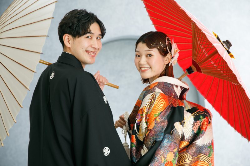 色打掛にチェンジ