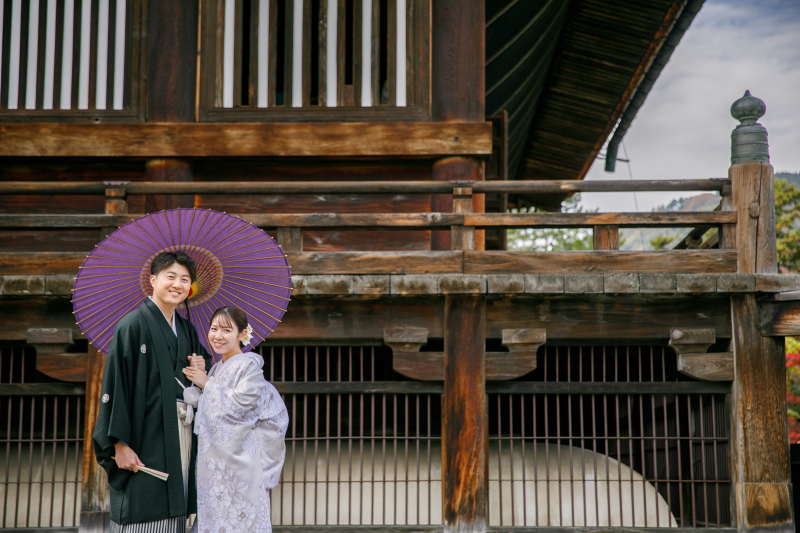 定番、番傘撮影も。