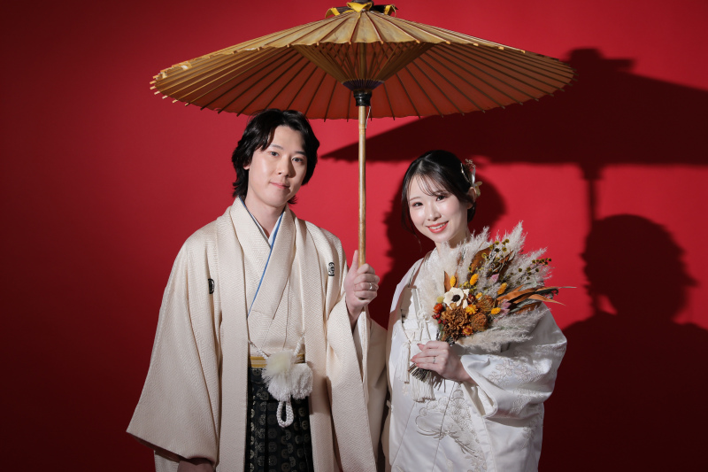 まずは白無垢の撮影からスタート