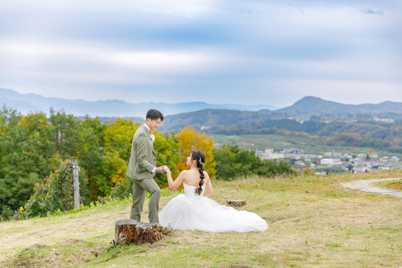 お衣裳替えをしてサンクゼールワイナリーへ