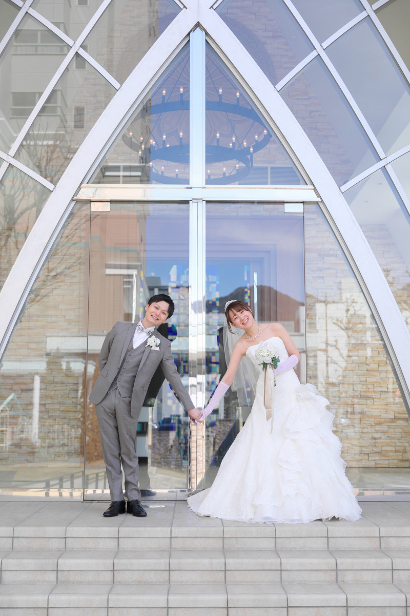 ウェディングドレスにお着替え