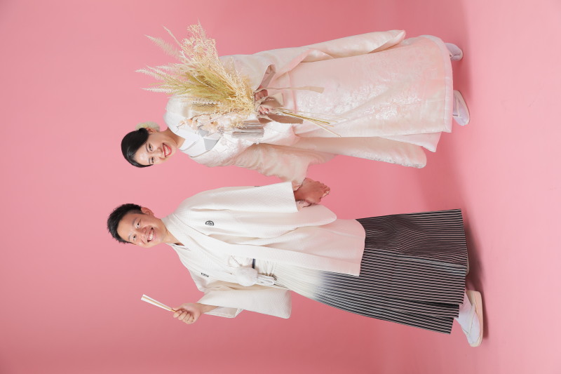 白無垢から撮影スタート!