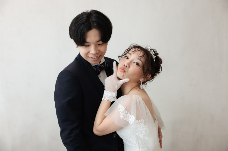 お茶目なご新婦様♡