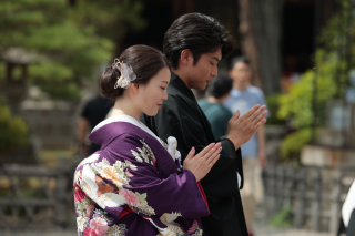 Studio + Location / 善光寺 & WeddingDress