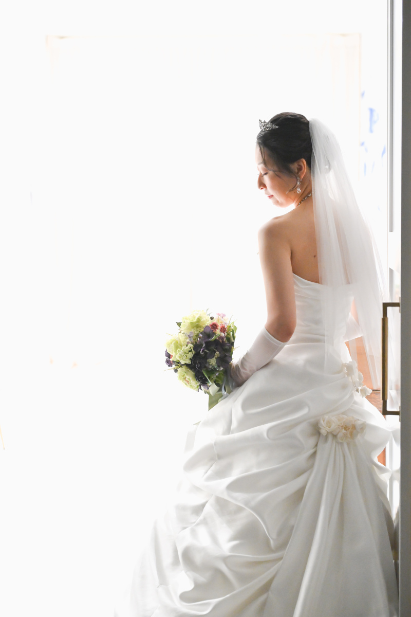 光に包まれた花嫁様