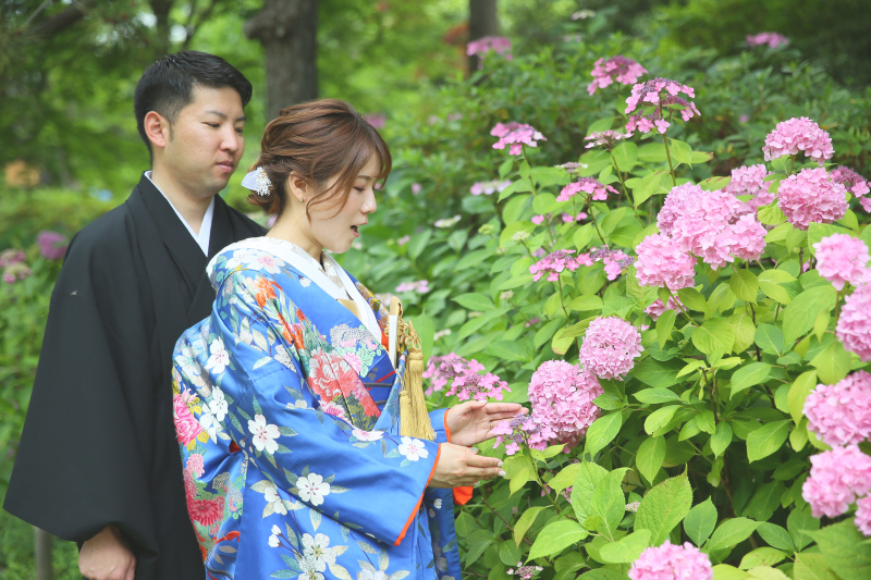 お花も一緒に