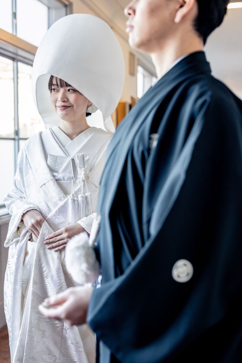 綿帽子ショット