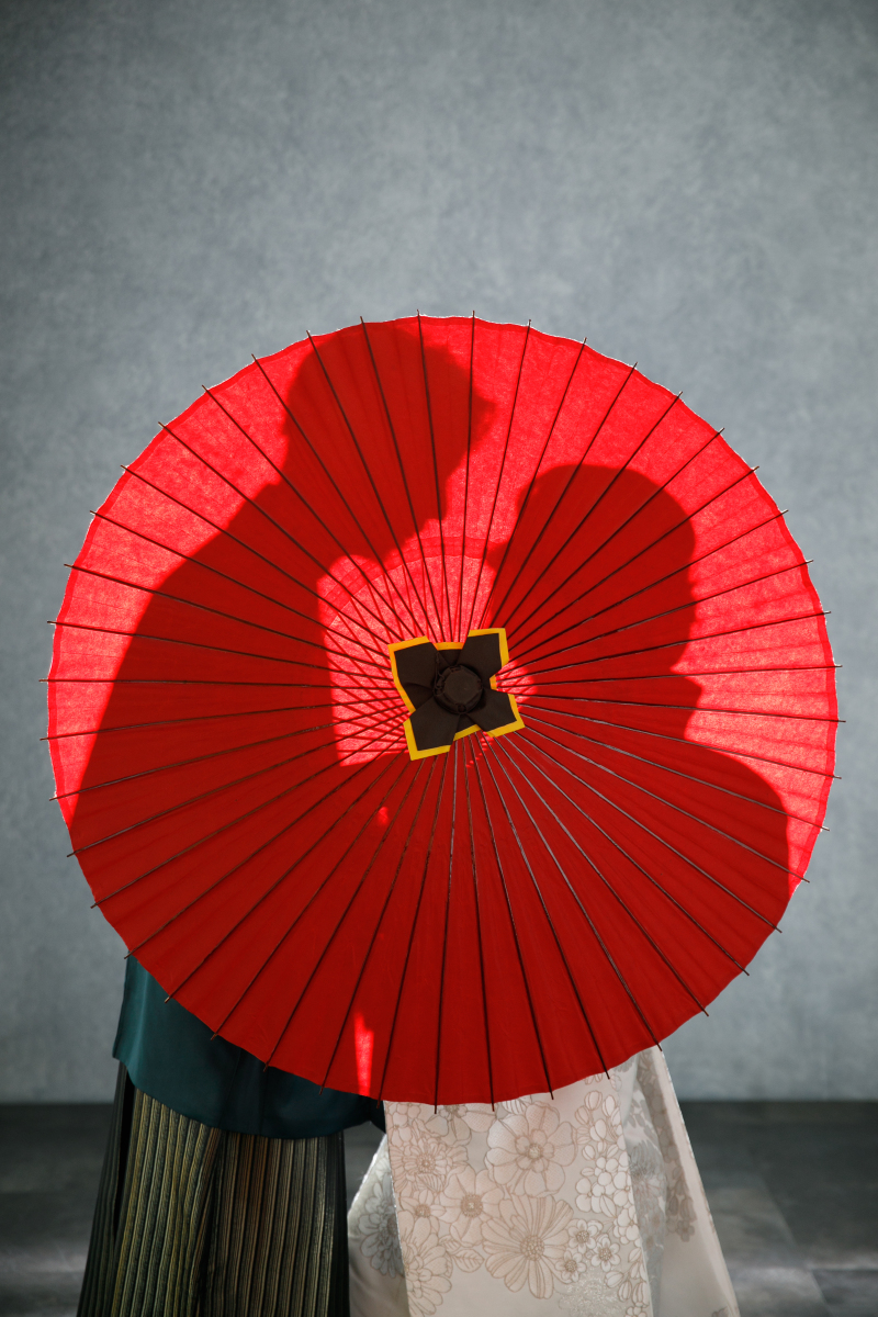 番傘を使って