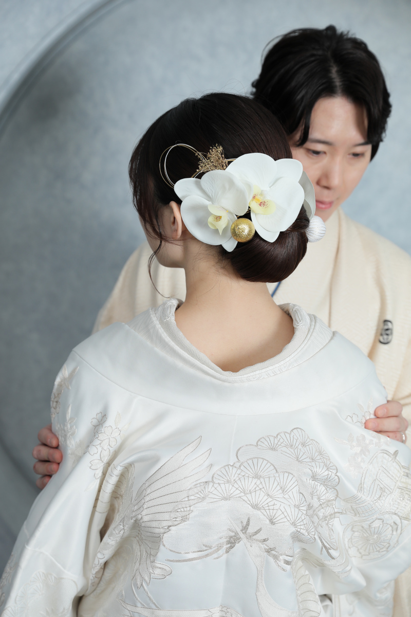 ご新婦様のヘアセット