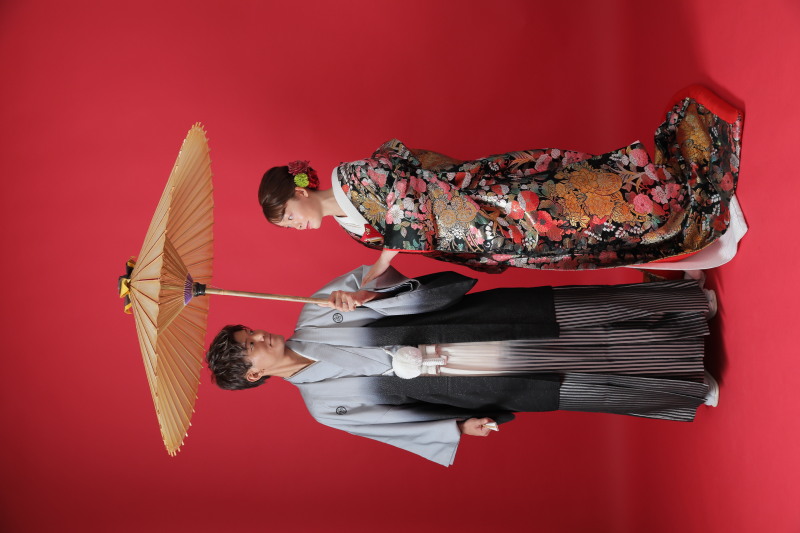 最初は和装から