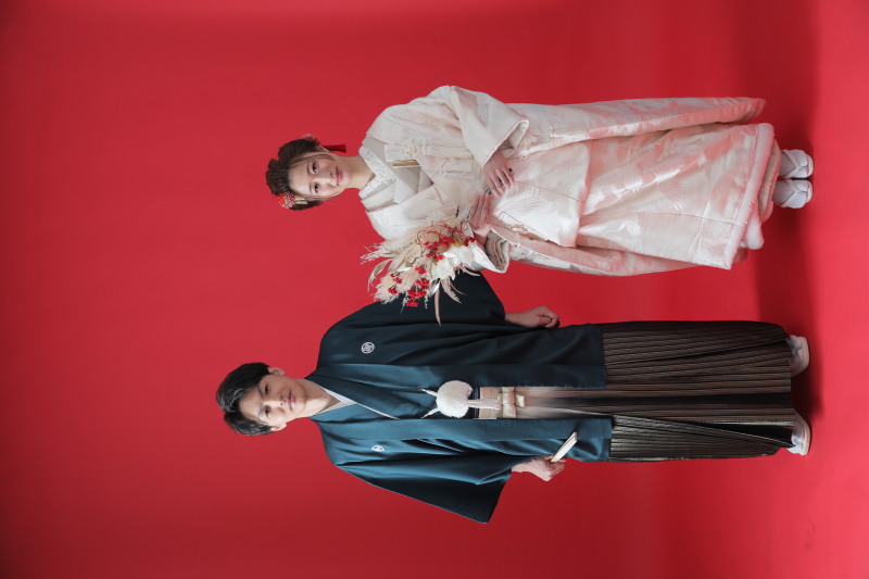 和装から撮影開始!