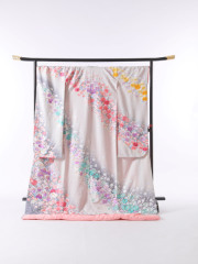 シルバー　ピンク　花