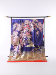 ネイビーゴールドに桜