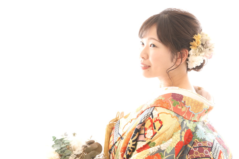 ナチュラルテイストの髪飾り