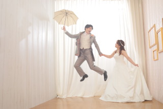 和洋装　チャペル・スタジオ撮影