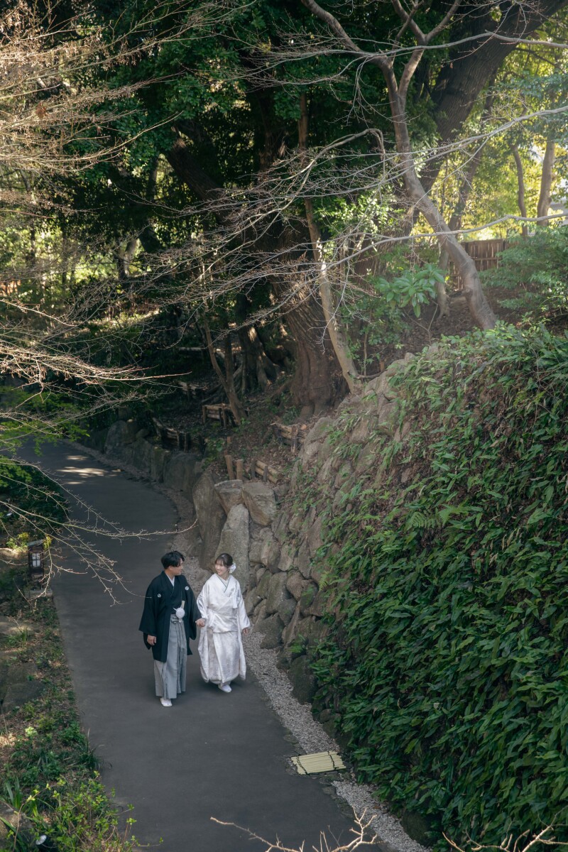 園内橋の上から