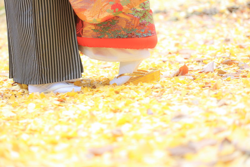 季節を選んで足元ショット！