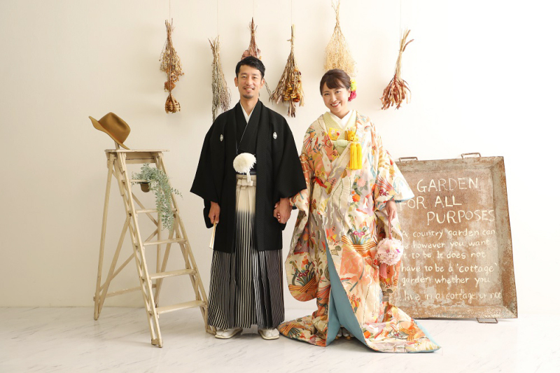 ドライフラワー前