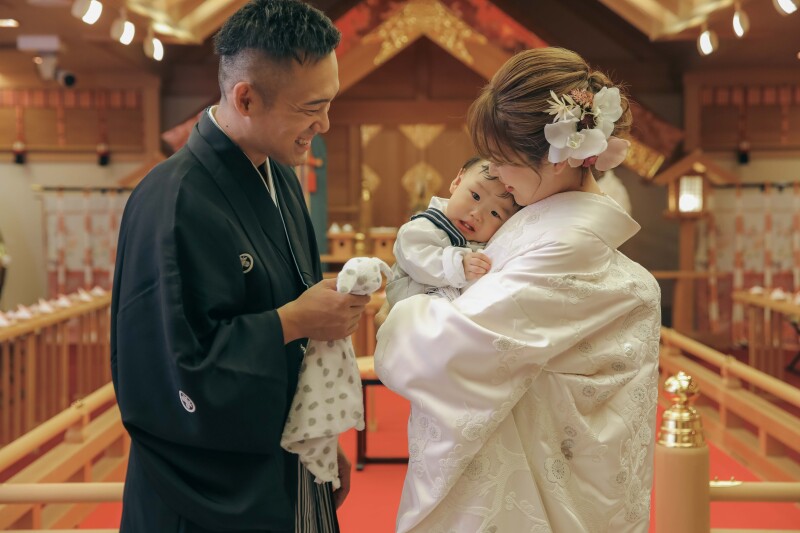 神殿家族写真
