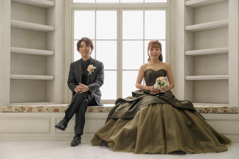 カラードレスにお着換え