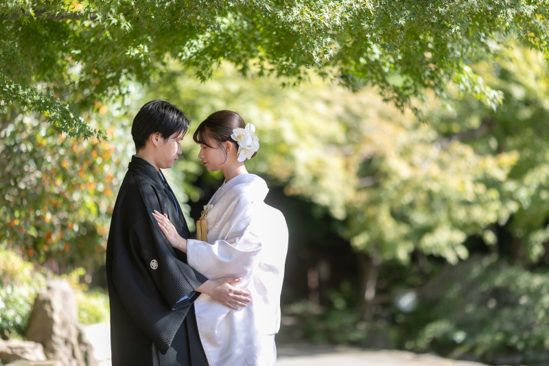 髪飾りが映えるショット