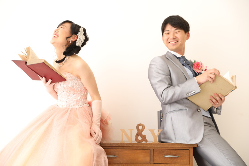 楽しそう♪カラードレス撮影★