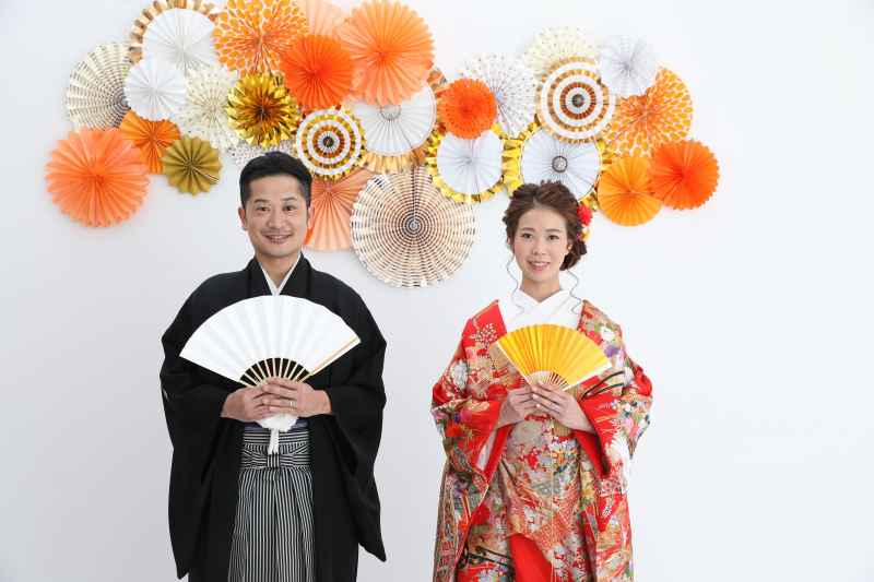 華やかなペーパーファン♪