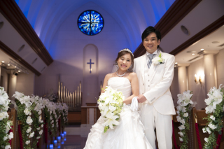 チャペルでフォトウェディング♪