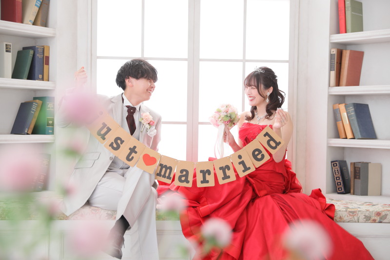 スタジオにもお花